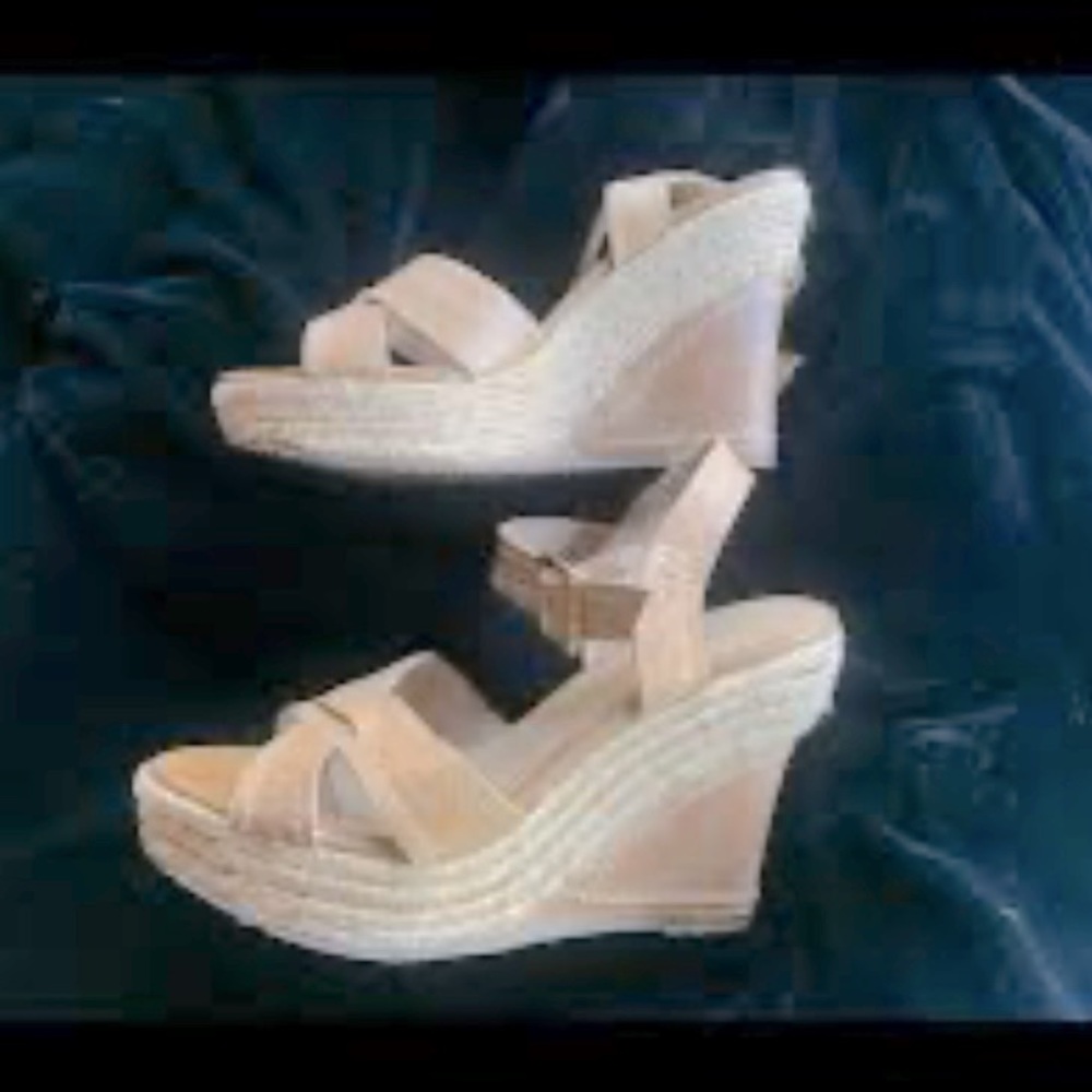 BCBG Wedge Heel Sandals, size 9.5 used condition‎